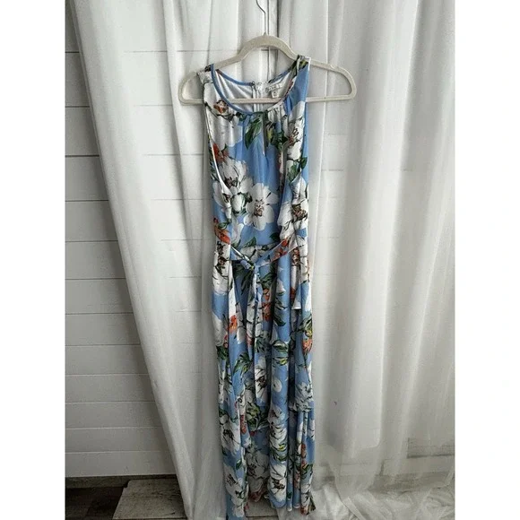 knee length dresses for ladies Cato Womens Floral Sleeveless Full Length Summer Maxi Dress, Size S/Bl   Vanessa Jane
